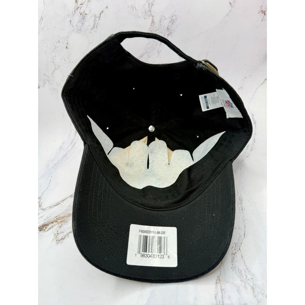 NFL Pittsburgh Steelers‎ Hat Adjustable Cap Black Cream Two Tone Headwear NEW - Picture 13 of 13